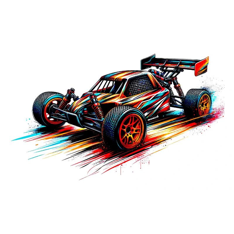 RC-Buggy - Farbsplash