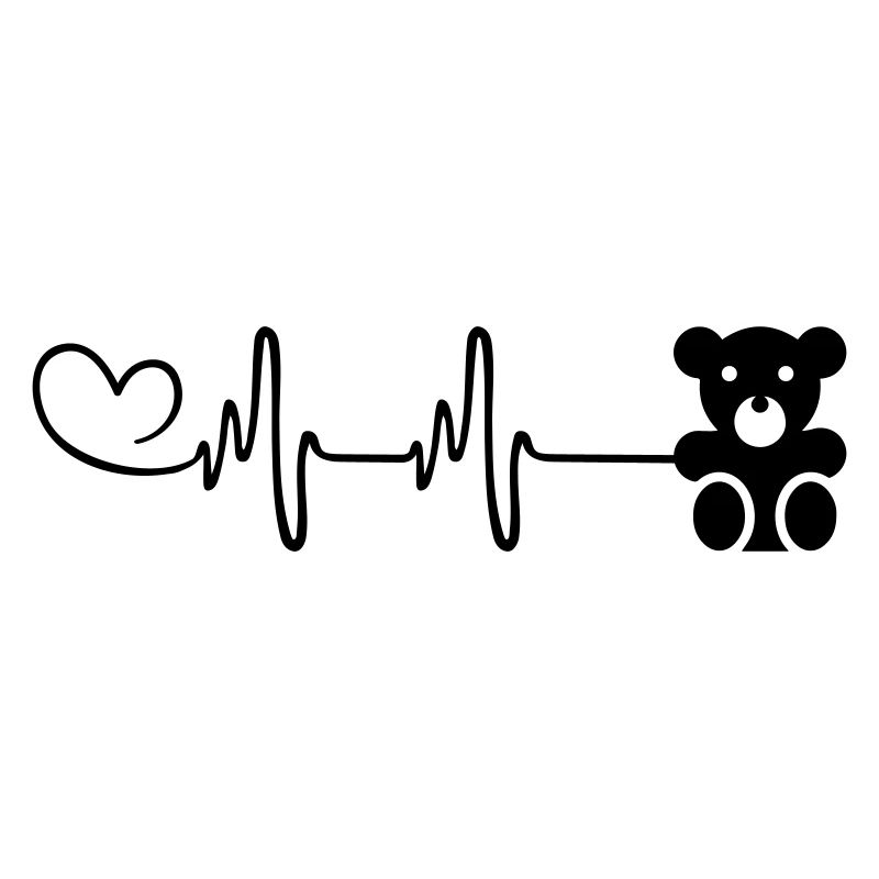 Teddybär bär Puls Herz