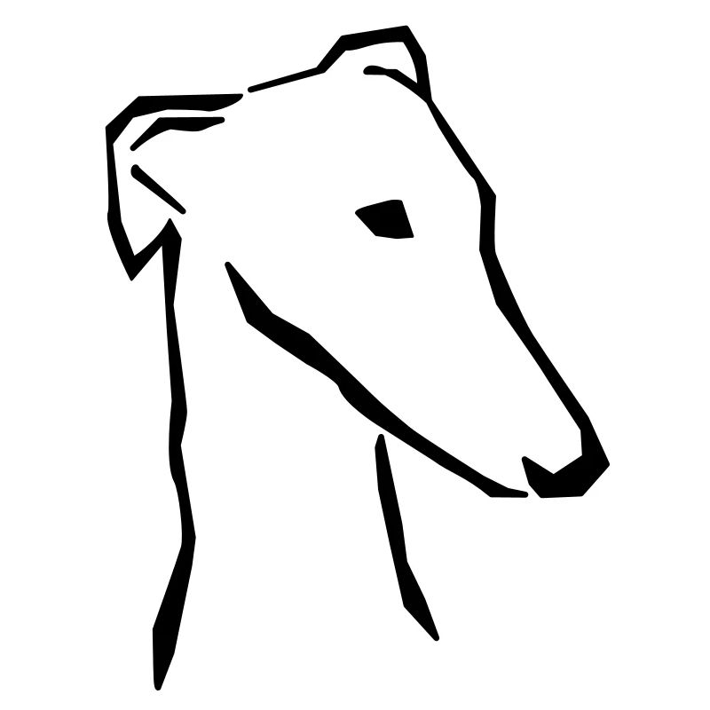 Greyhound head