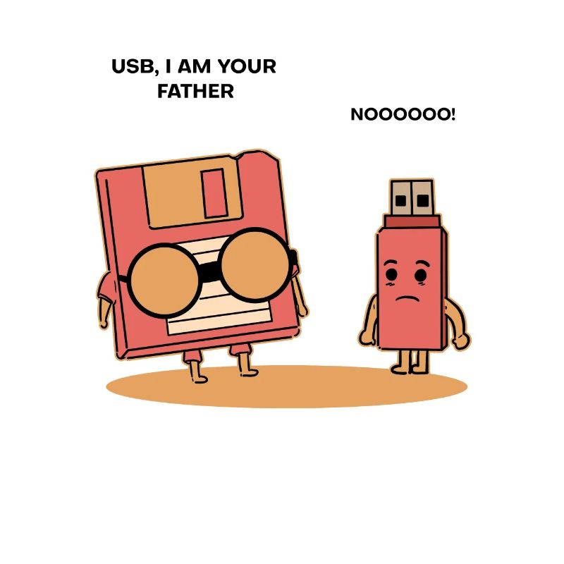 Funny USB diskette cassette 80s