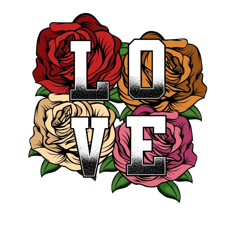 Déclaration de roses d'amour de l'idée de déclaration de déclaration d'amour