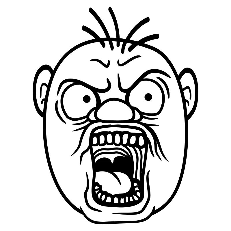 screaming man boes bruellen wuetend sour veraerg