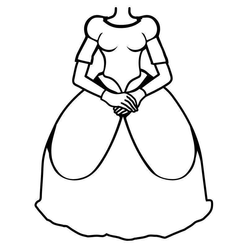 mariage robe conception clipart jupe robe de mariage