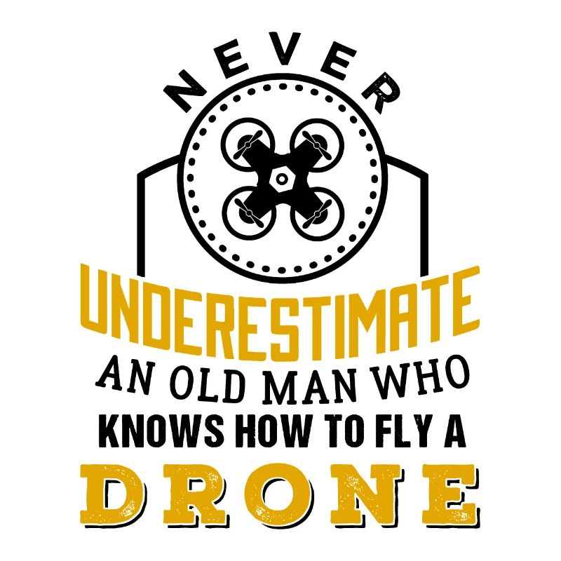Cool Old Man Drone Pilotow T