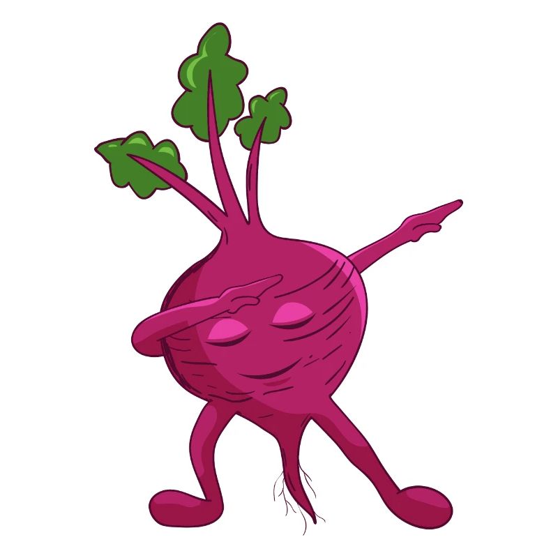 Dabbing beetroot