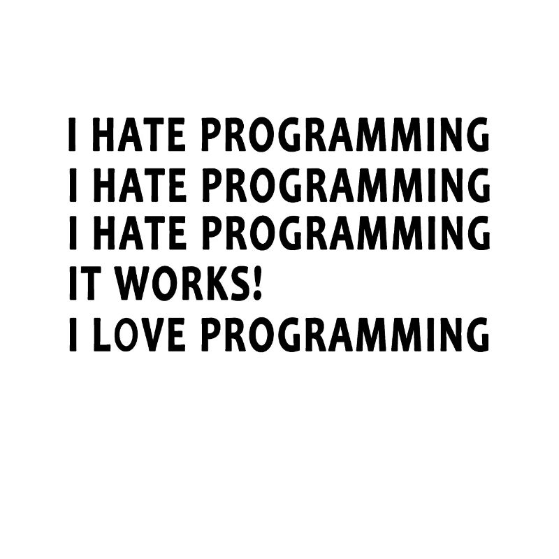 Programmeur Je Déteste programmer