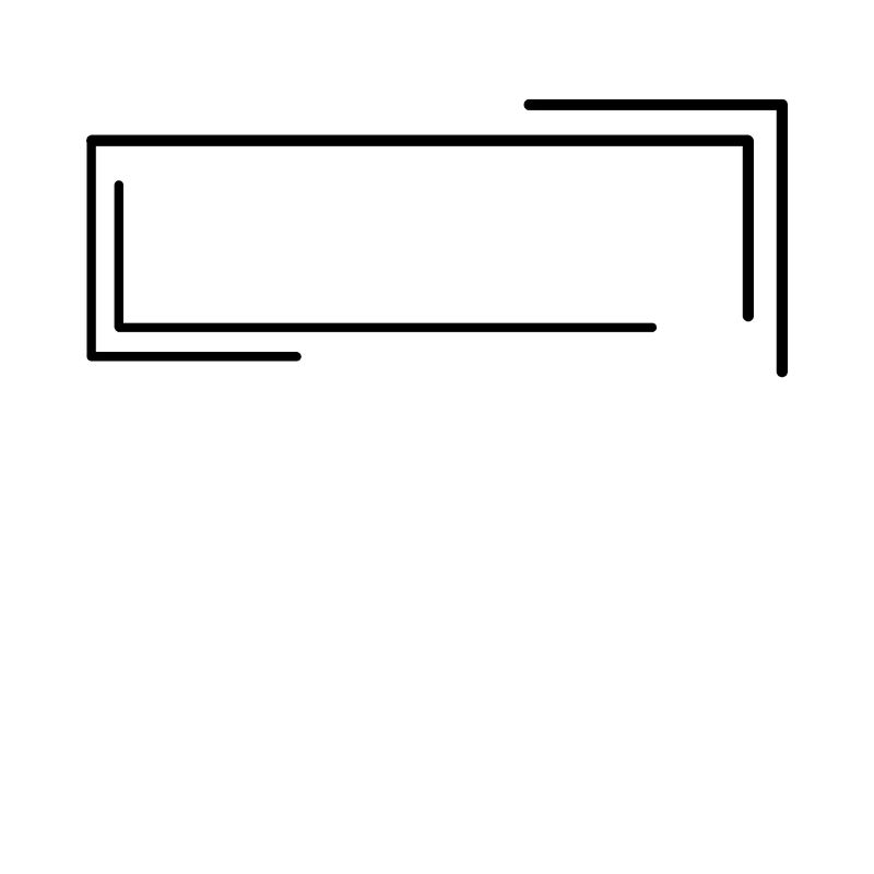 Black box frame line line