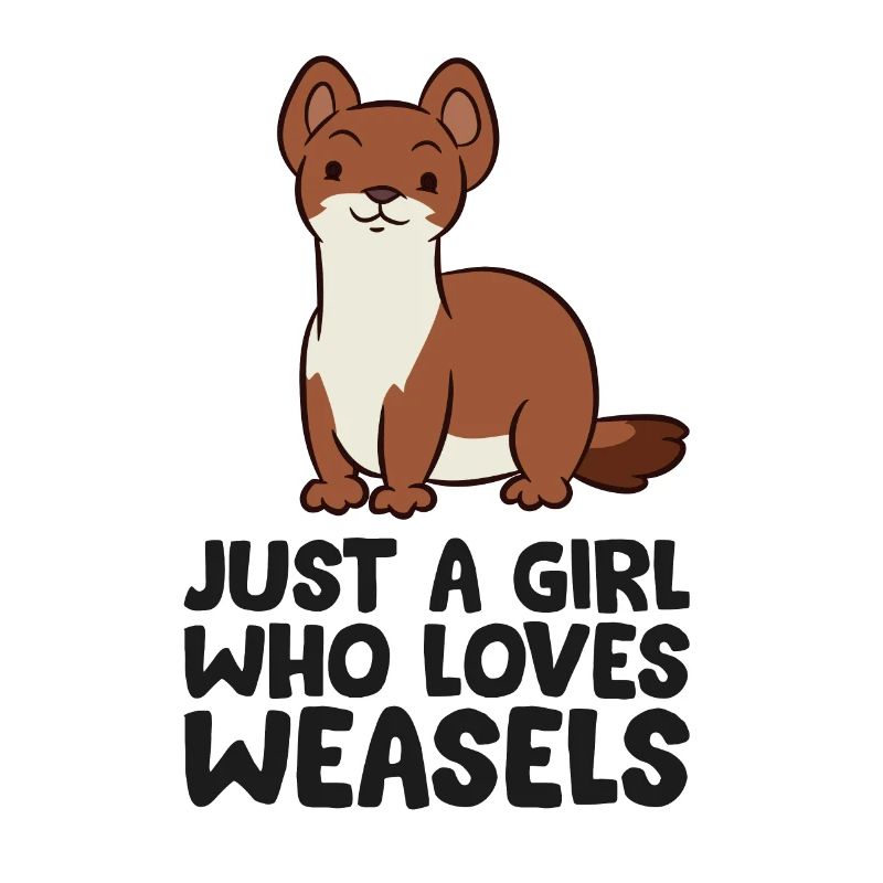 Nur ein Mädchen, das Wiesel liebt