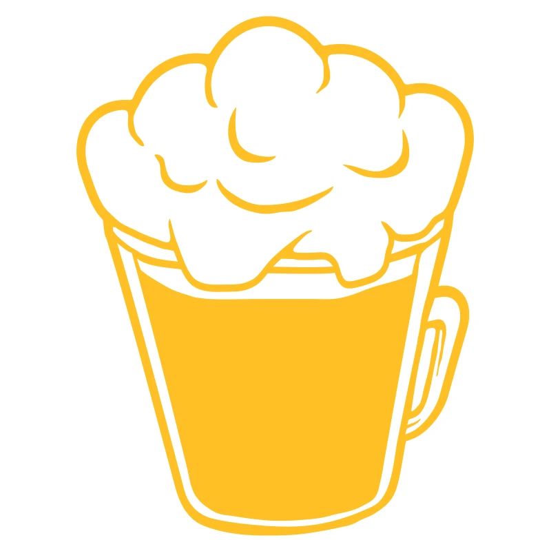 Bier von oben Comic