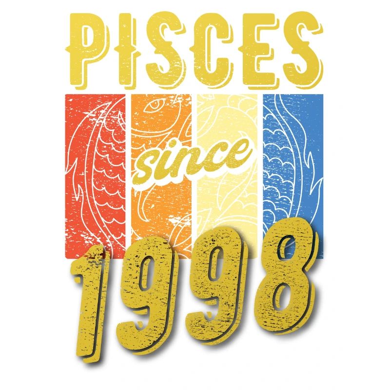 Fische 1998 Geburtstag Sternzeichen Geschenk