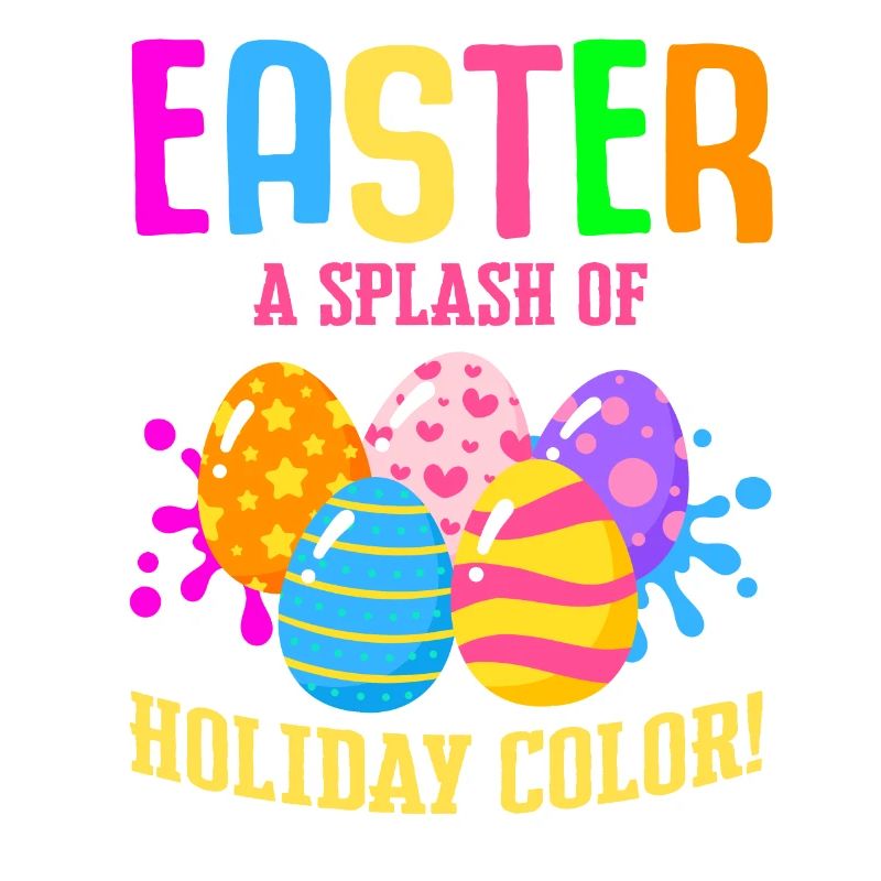 Easter Colorful Egg Dye Rabbit Egg Hunt