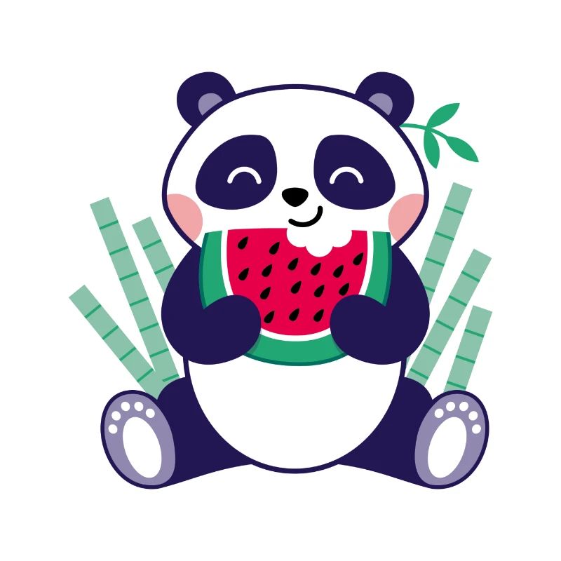 Panda à la pastèque
