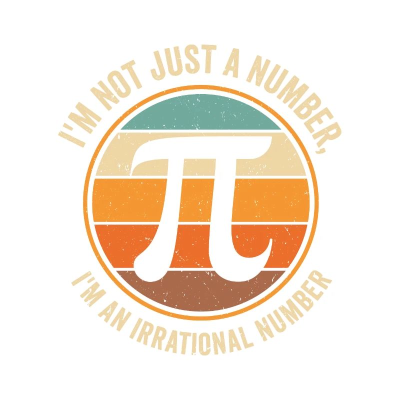 Pi Tag Retro Math Pi Symbol Math Number