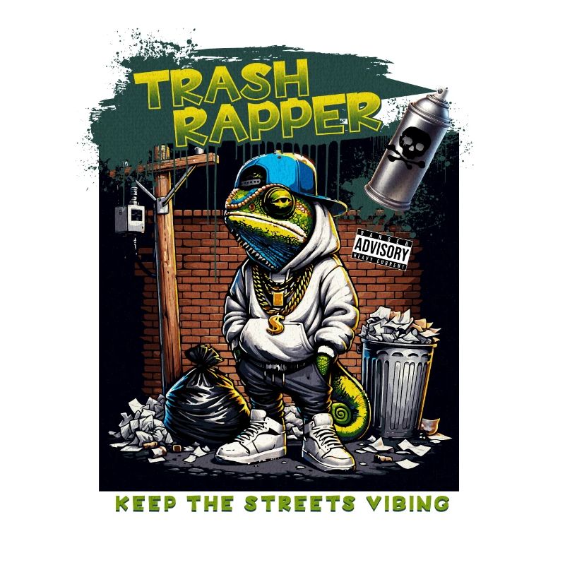 TRASH RAPPER Eidechse