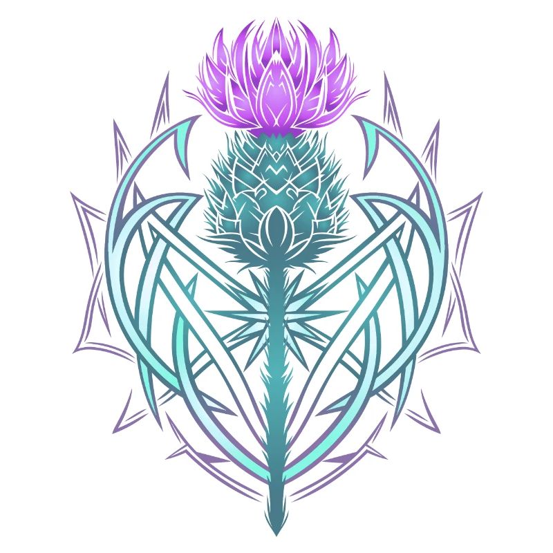 Thistle Shield Celtic Knots Thistle Lover