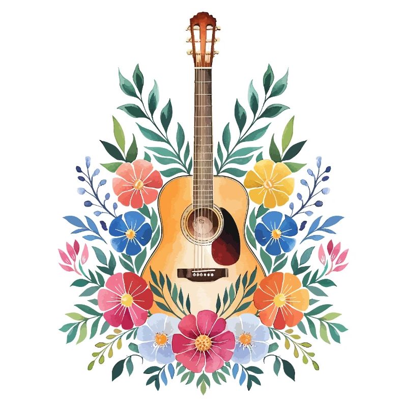 Floral Guitar Harmony