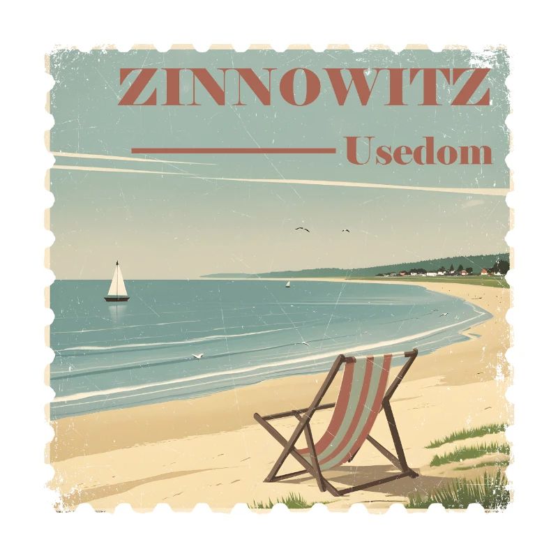 Zinnowitz Ostsee Strand Sonne Segelboot
