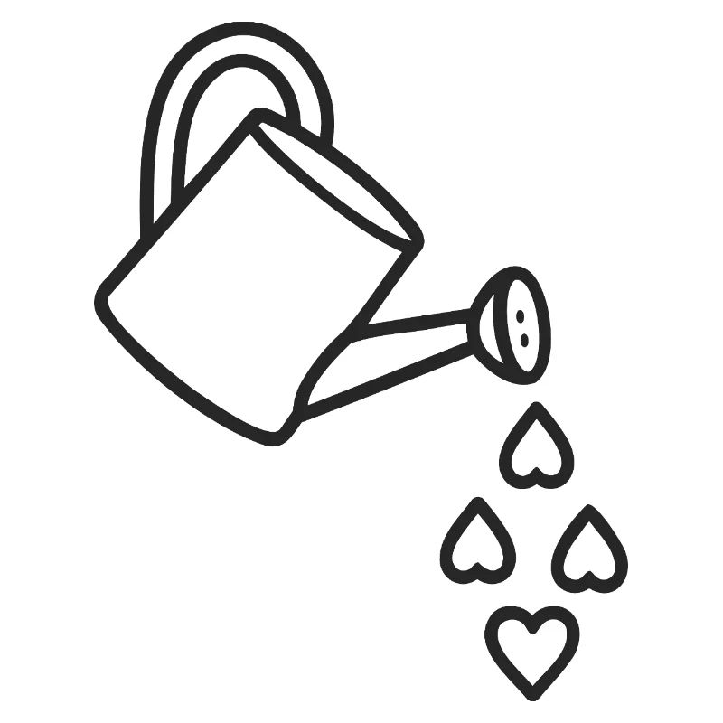Garten der Liebe bewässert