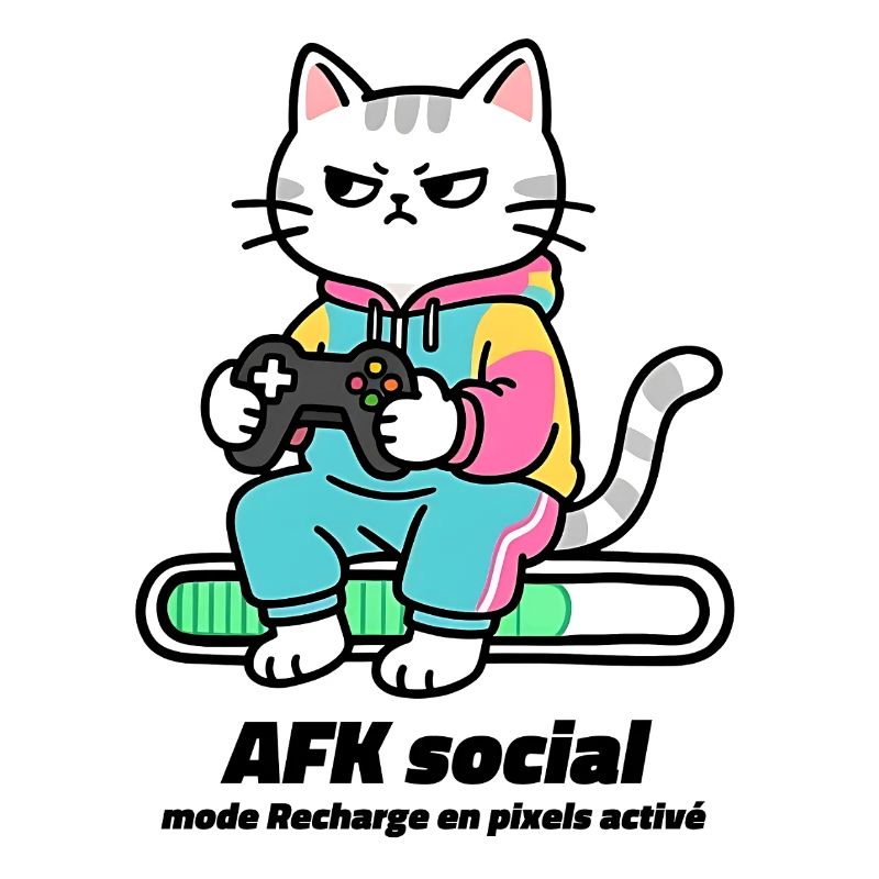 Gamer AFK Social, pixel charging mode enabled