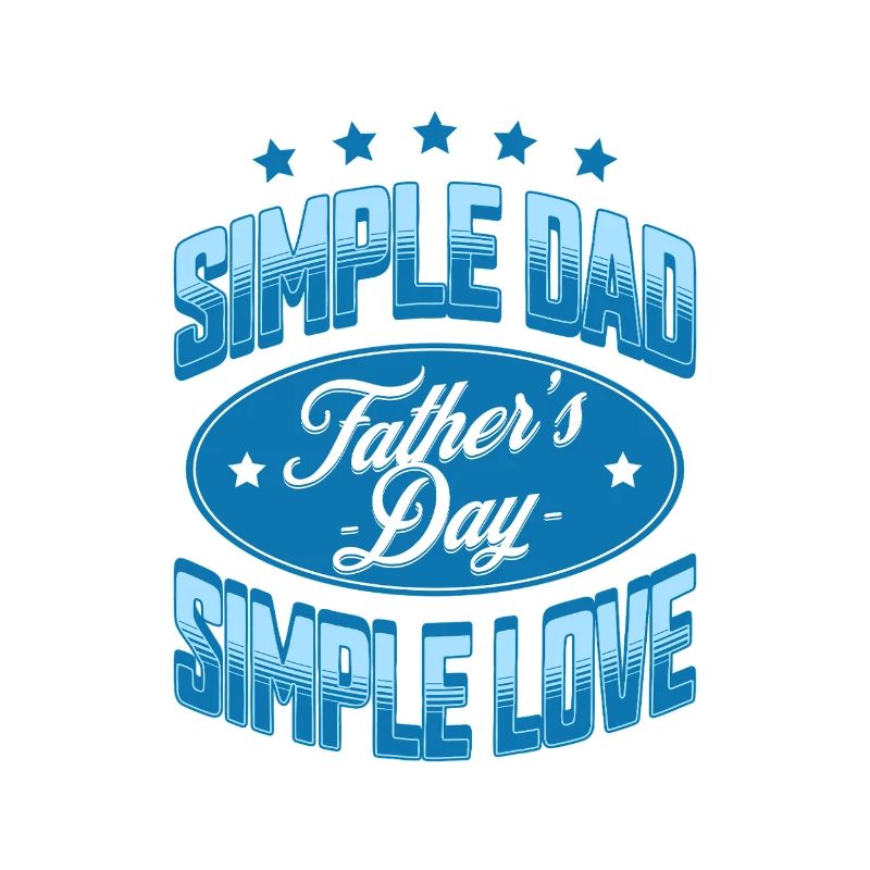 Simple Dad Father's Day Graphic Tee