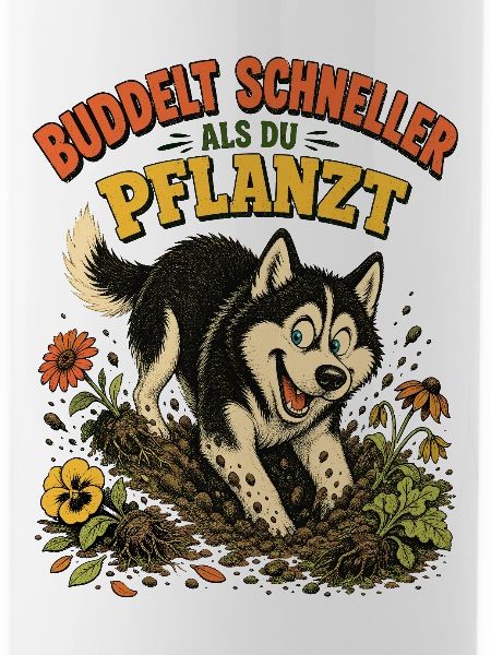 Husky Gärtner Buddelt Schneller