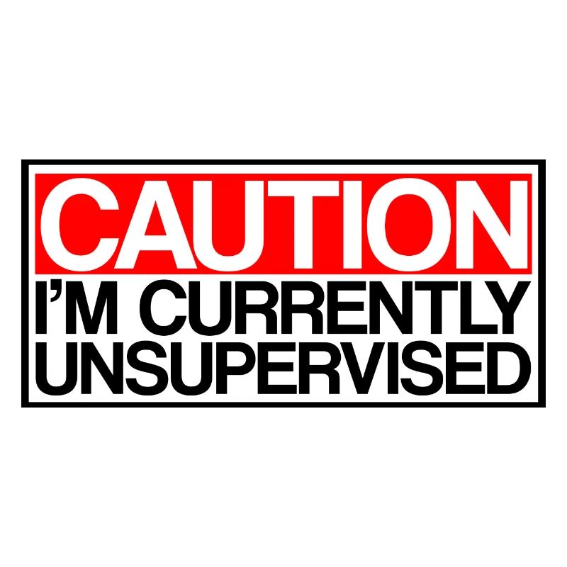 Caution I'm Currently Unsupervised 3