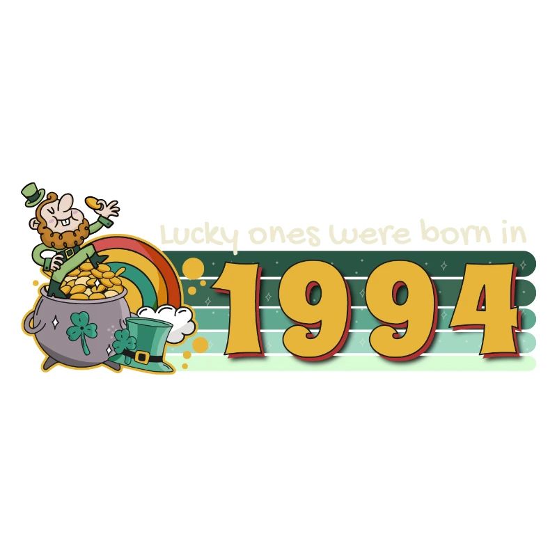 Lucky Ones wurden 1994 geboren Tee St. Patrick's
