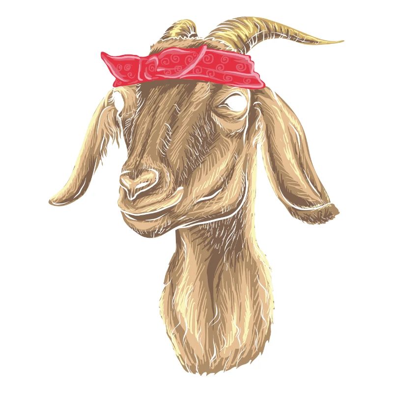 Chèvre avec Bandana