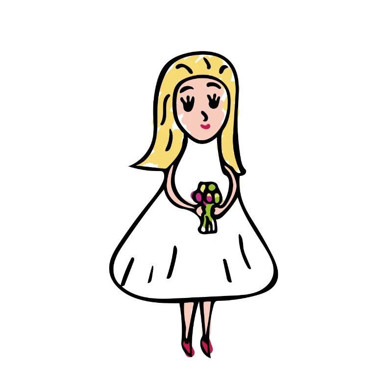 Drawing - Bride