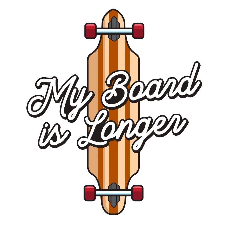 Ma planche est un longboarder