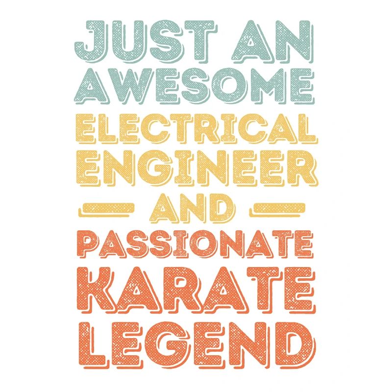Electrical Engineer Karate retro