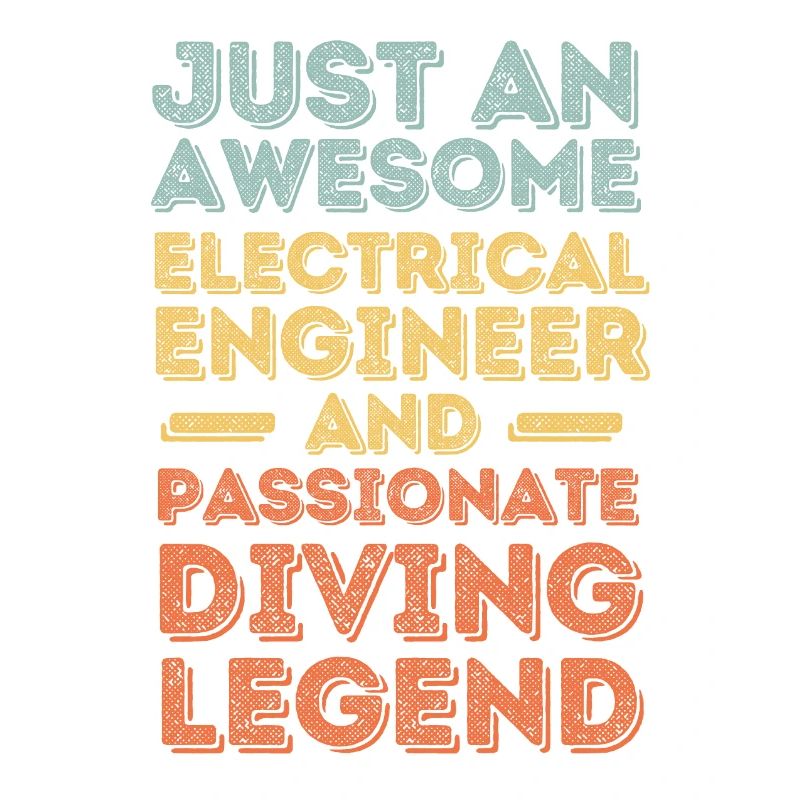 Electrical Engineer Diving retro