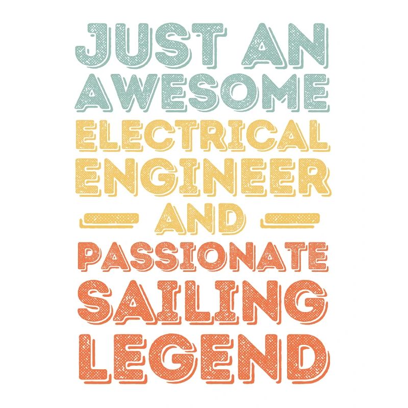 Electrical engineer sailing retro