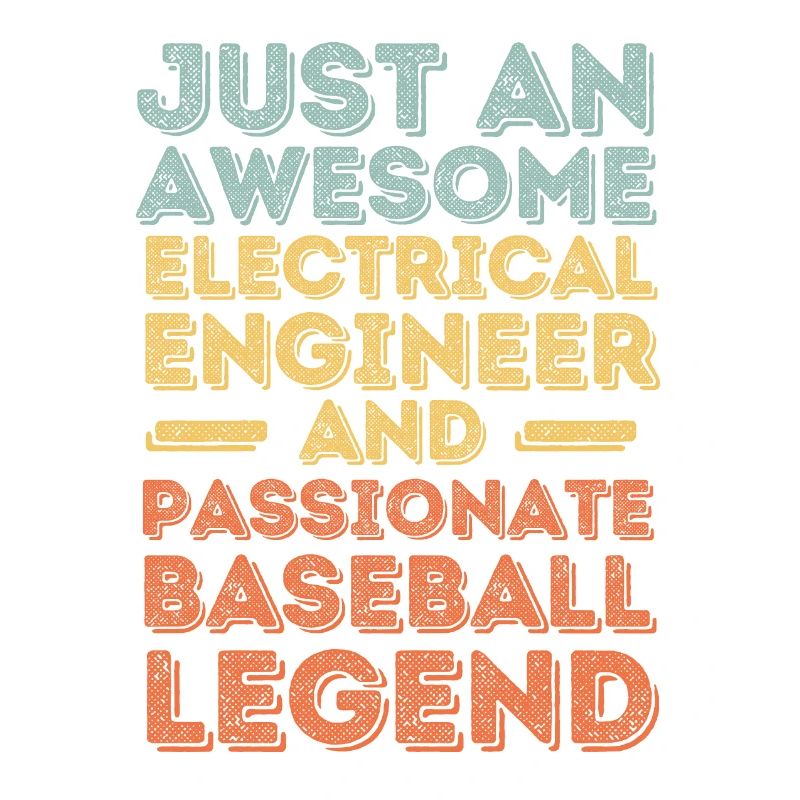 Electrical engineer baseball retro