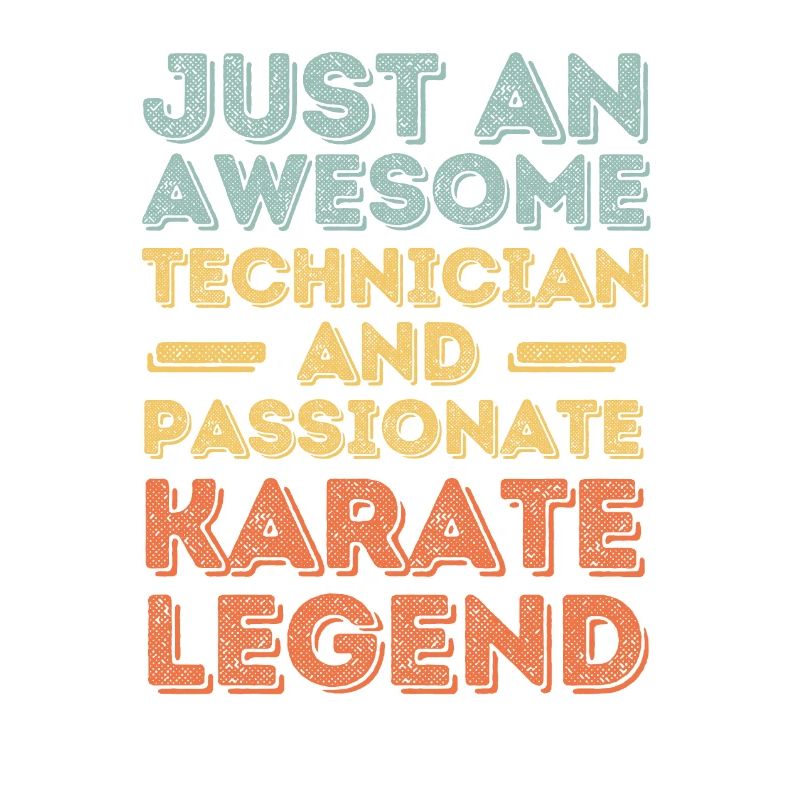 Techniker Karate retro