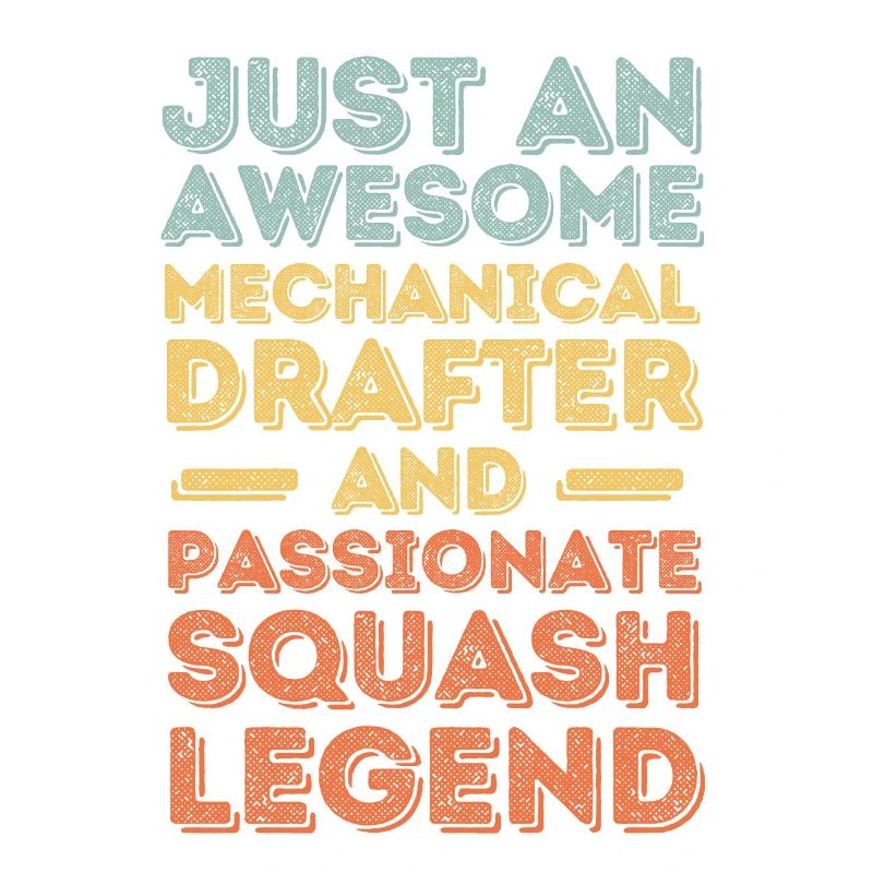 Technischer-Zeichner Squash retro