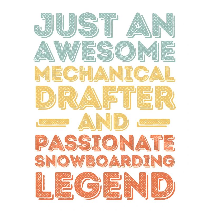 Technical draughtsman snowboard retro