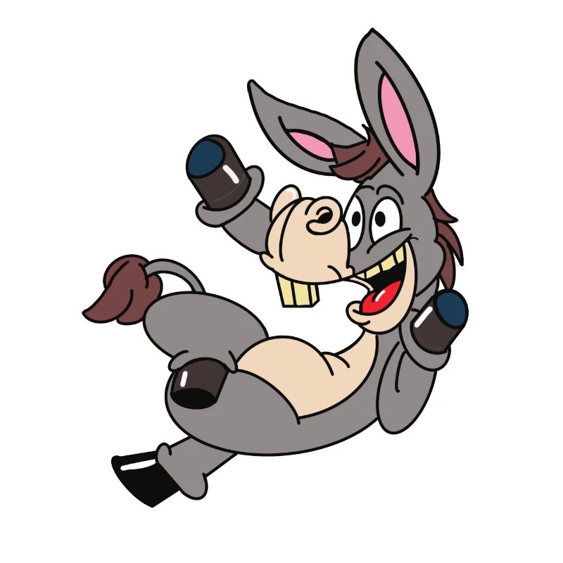 Lustiger Esel
