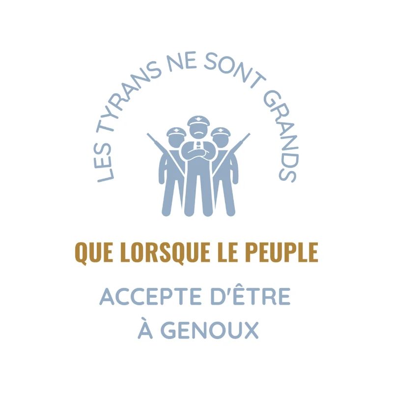 Peuple a genoux gris