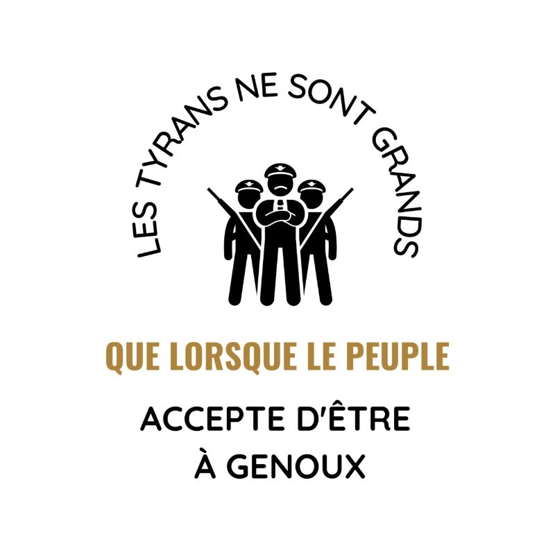 Peuple a genoux noir