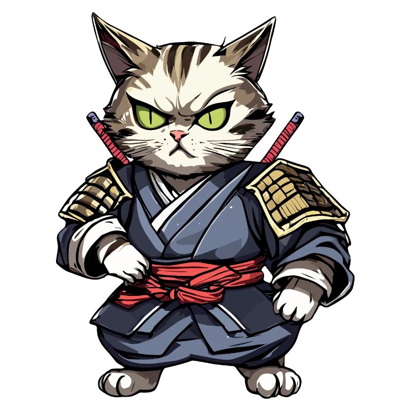 Chat samouraï #15