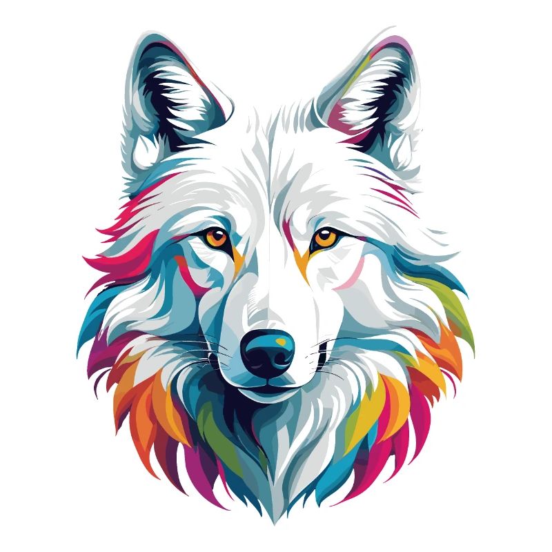 Weißer Wolf