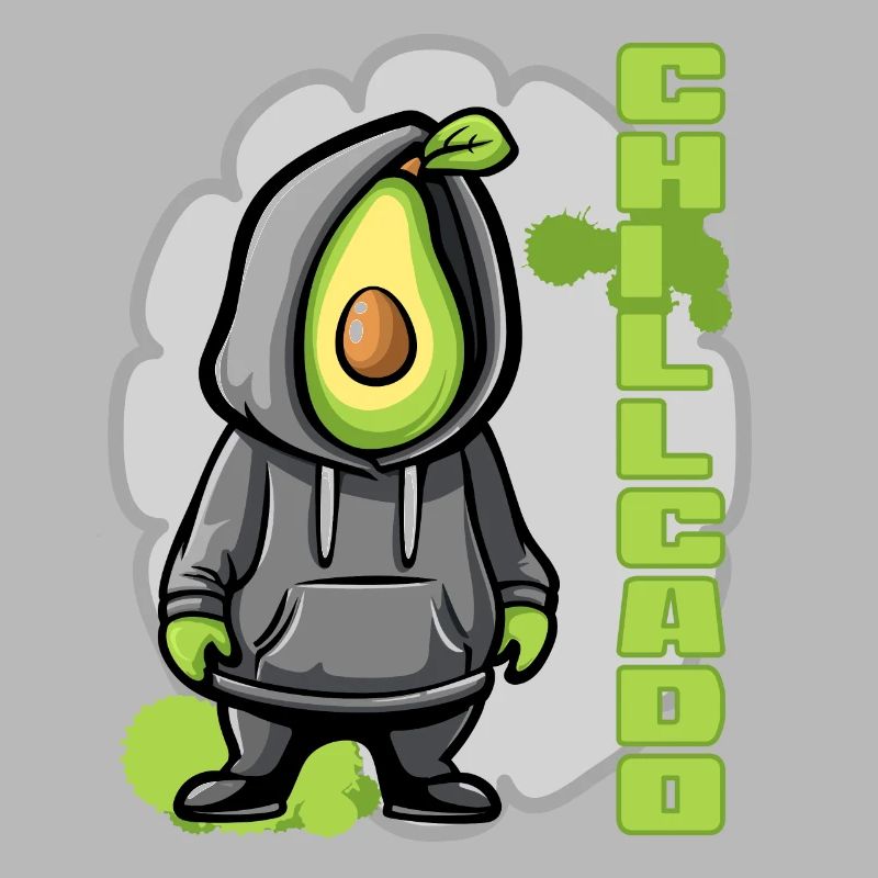 Chillcado - Avocat avec sweat à capuche
