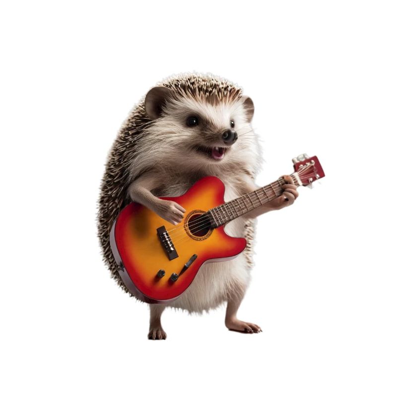 hérisson guitare