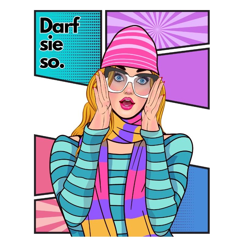 Darf sie so Comic Stil mit Lady 2