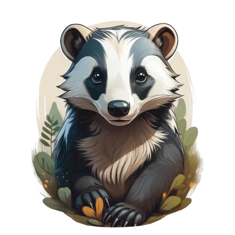 A cute badger