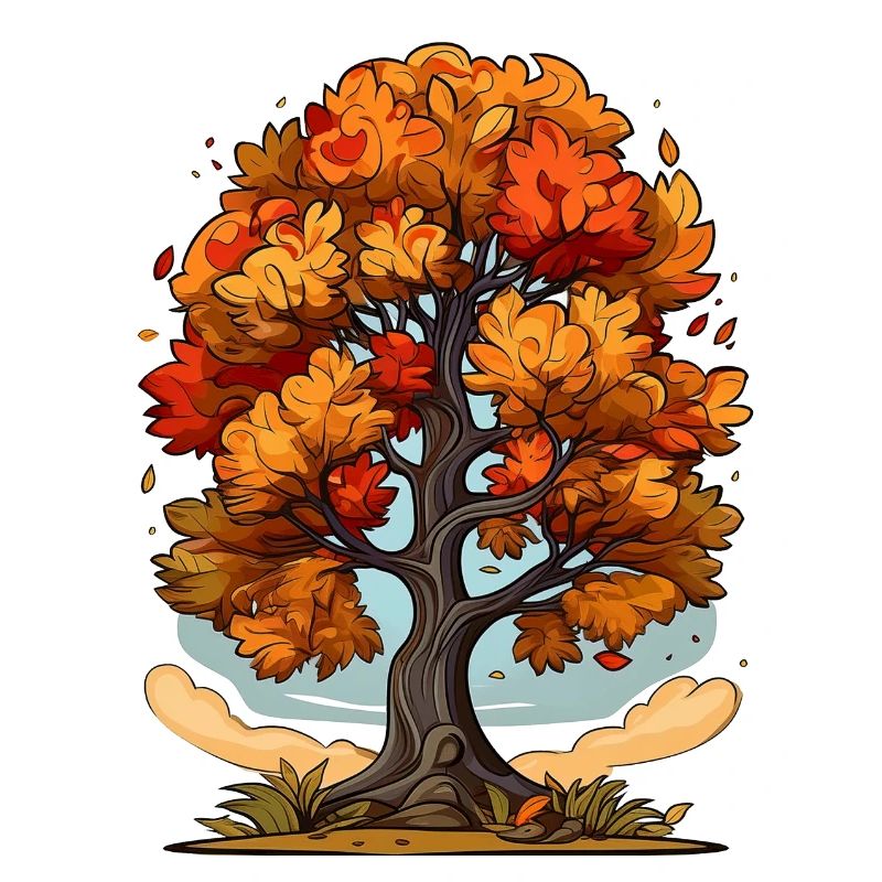 Ein Baum im Herbst