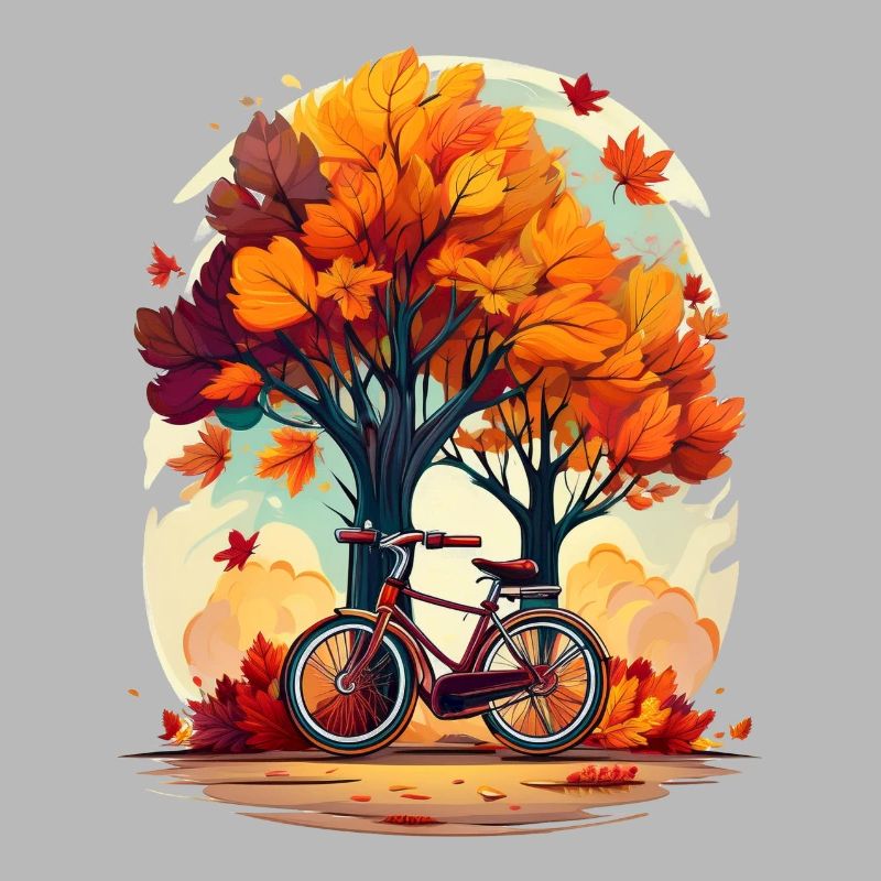 Bicycle in autumn