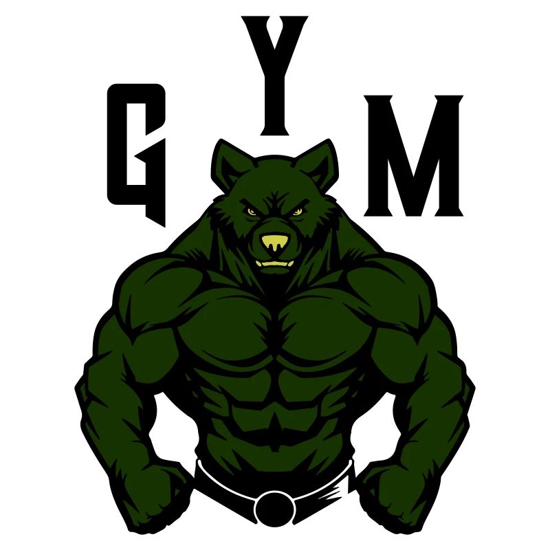 Bear Comic Gym Beast