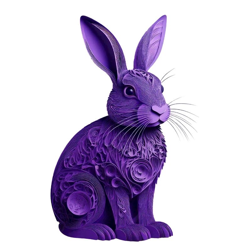 Rabbit violet